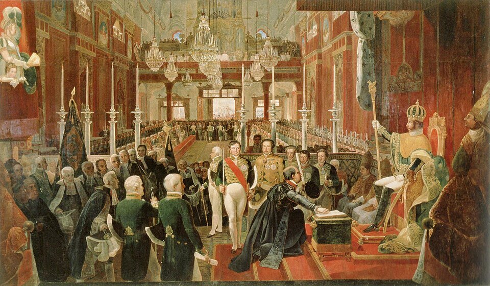 Coronación imperial de Pedro I el 1 de diciembre de 1822